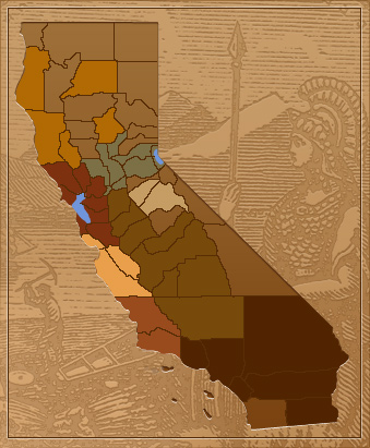 California Councils of Governments map